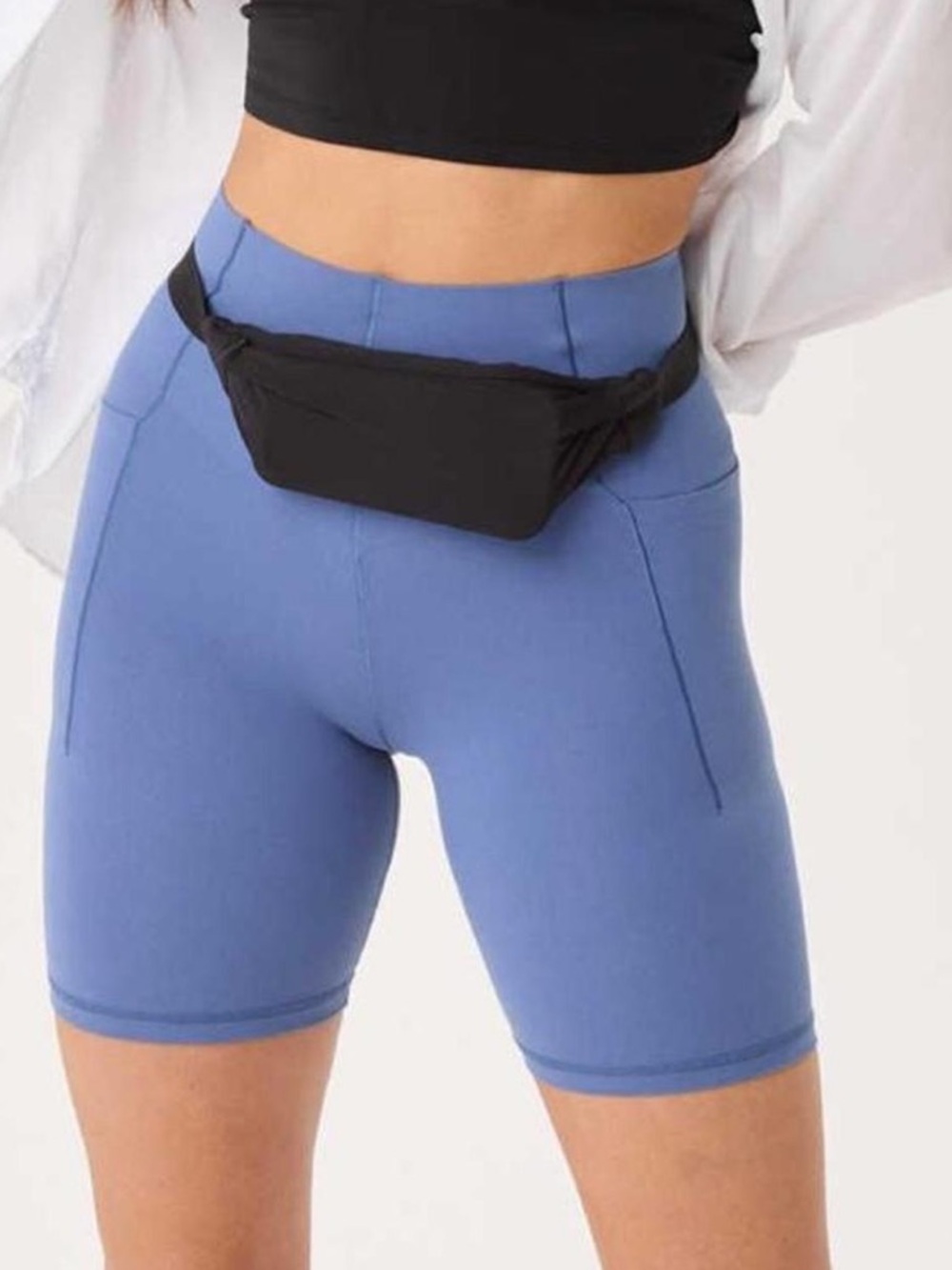 aerie Periwinkle High-Rise Bike Shorts